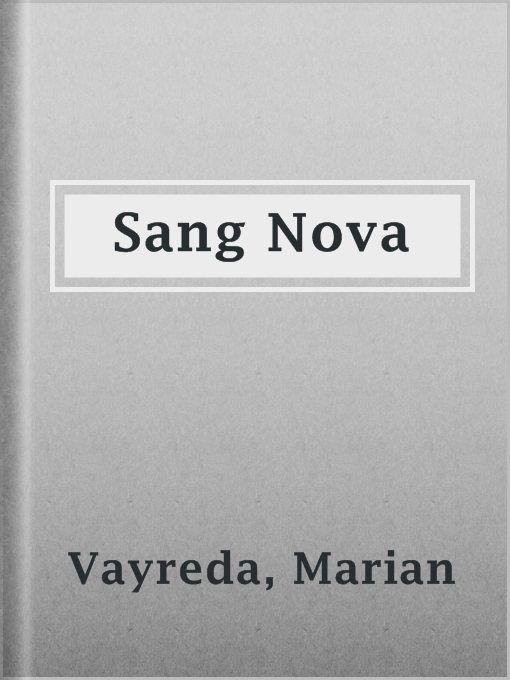 Cover image for Sang Nova